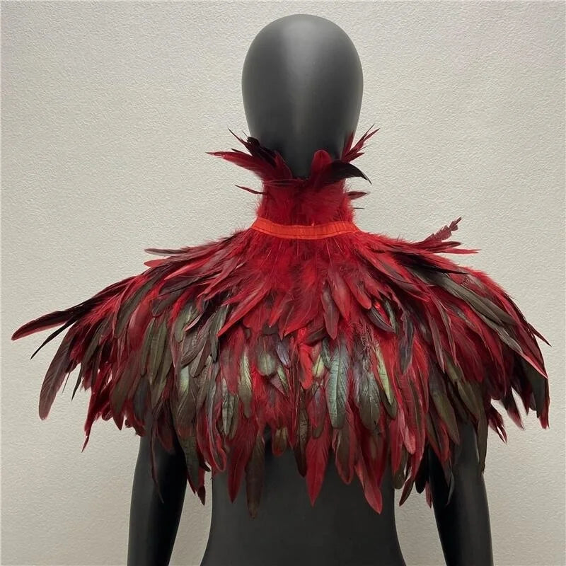 Capa de Plumas para Mujer – Chal de Fiestas
