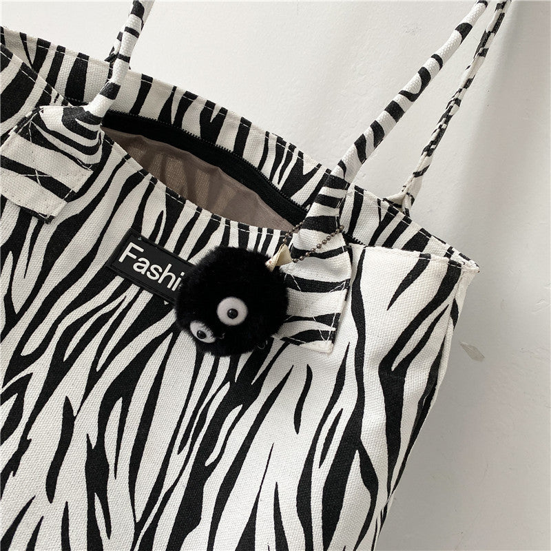 Bolso de lona de hombro gran capacidad casual