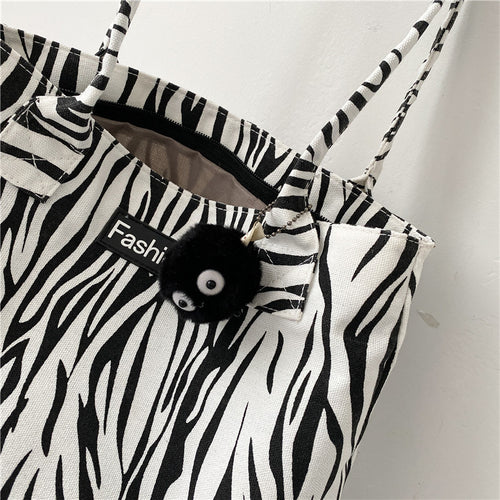 Bolso de lona de hombro gran capacidad casual