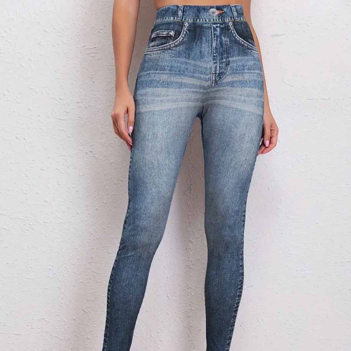 Leggings Efecto Vaquero con Levanta Glúteos para Mujer – Yoga y Fitness