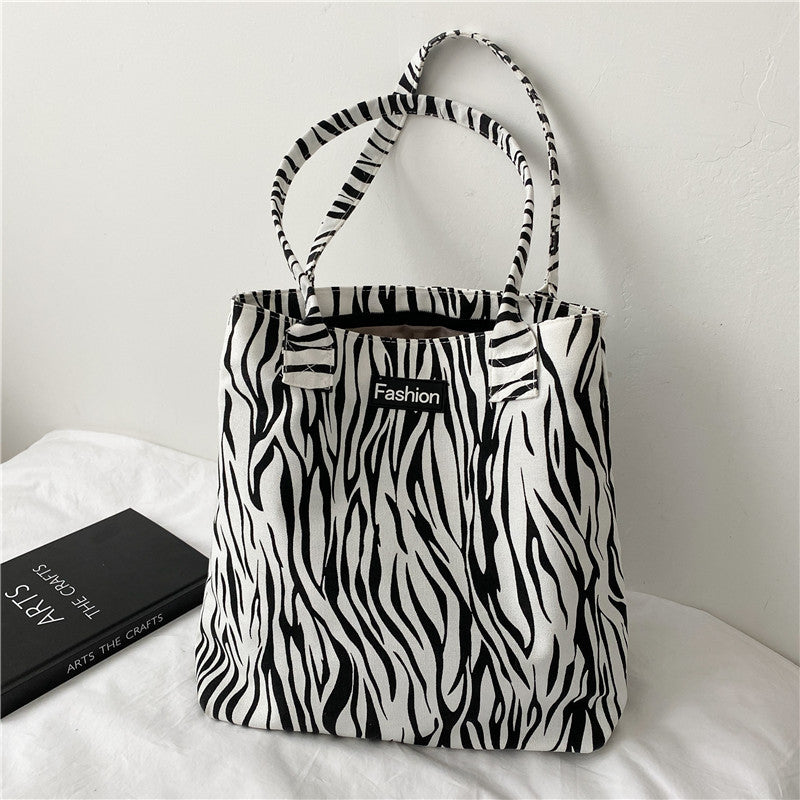 Bolso de lona de hombro gran capacidad casual