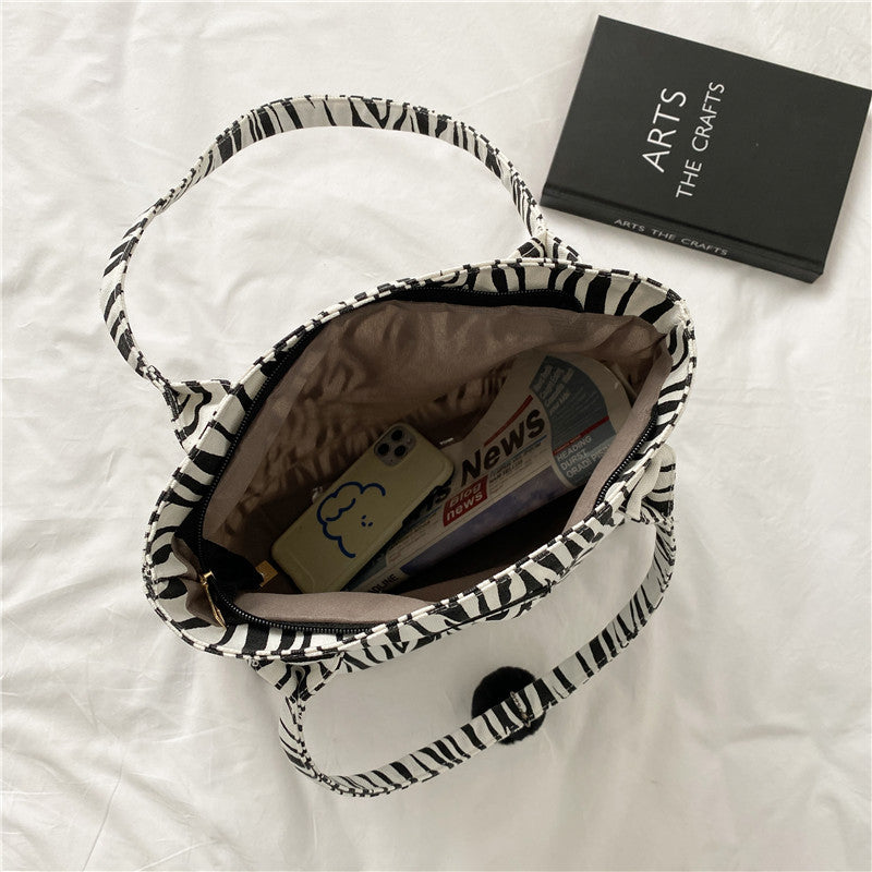 Bolso de lona de hombro gran capacidad casual