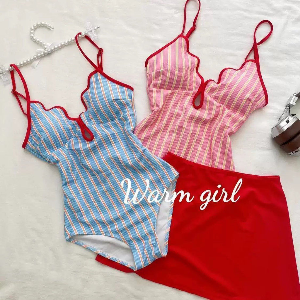 Bañador de Rayas Casual para Mujer