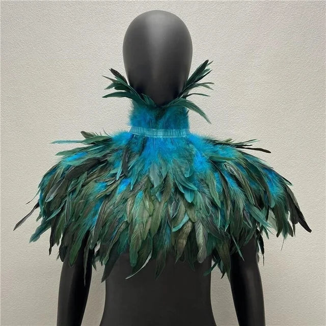 Capa de Plumas para Mujer – Chal de Fiestas