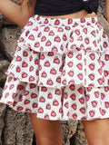Minifalda Estampada con Capas