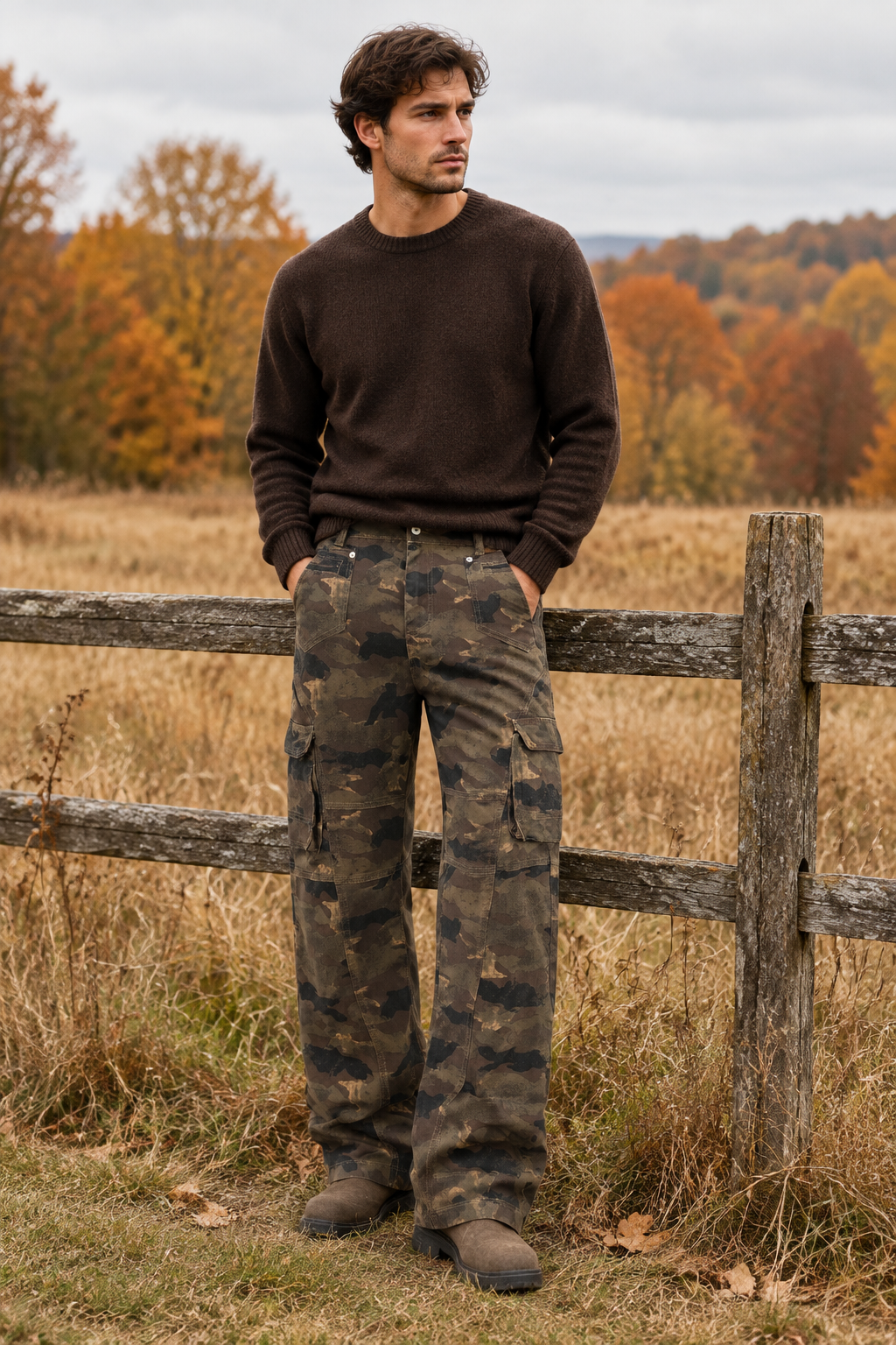 Fashion Work Clothes Camouflage Trousers For Men