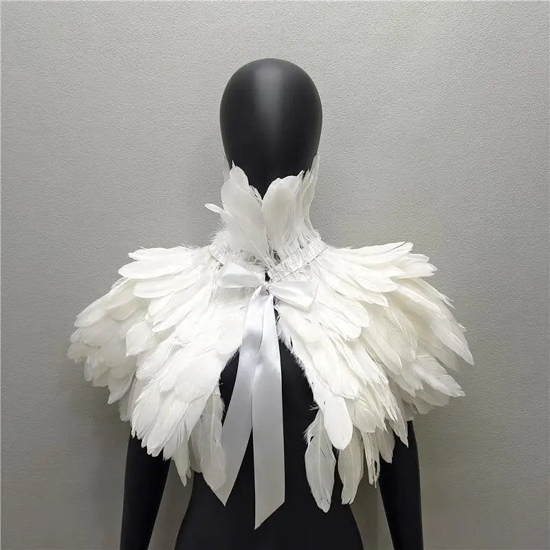 Capa de Plumas para Mujer – Chal de Fiestas