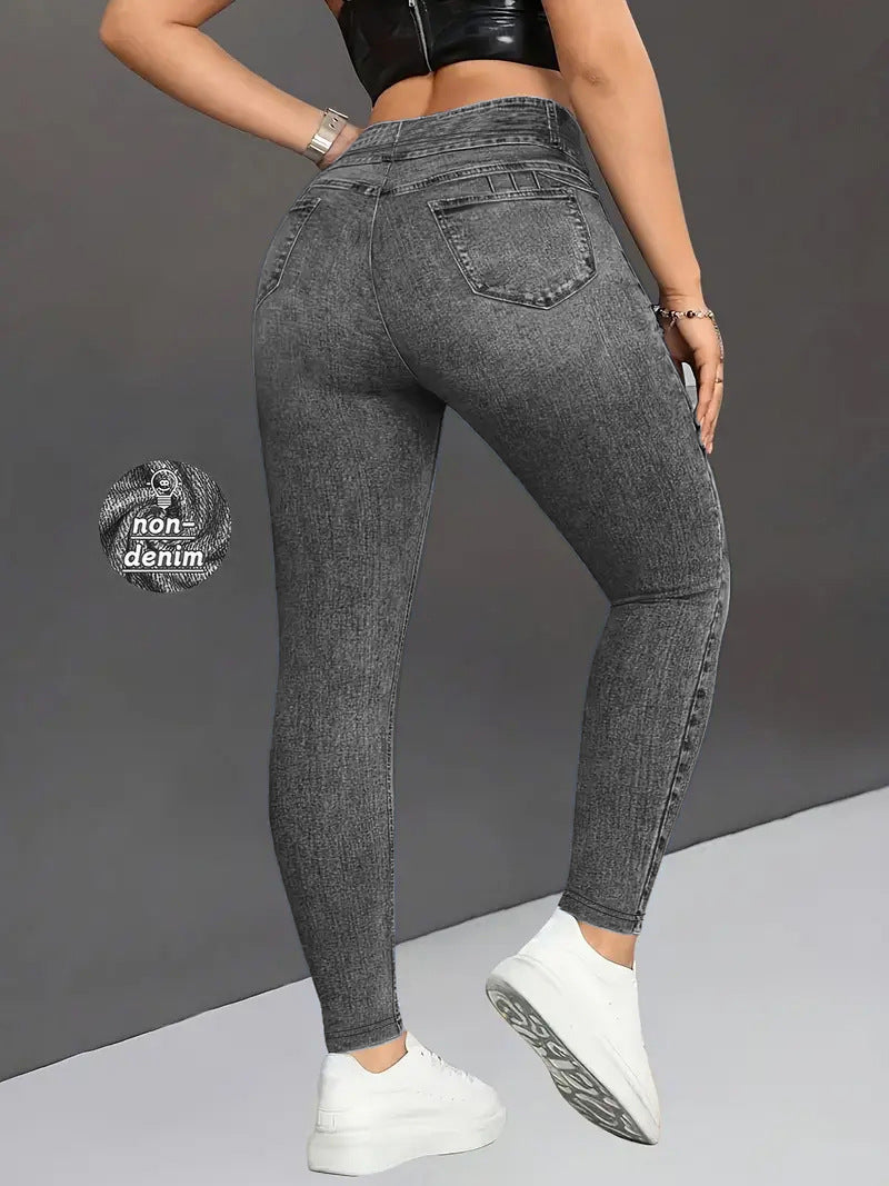 Leggings Efecto Vaquero con Levanta Glúteos para Mujer – Yoga y Fitness