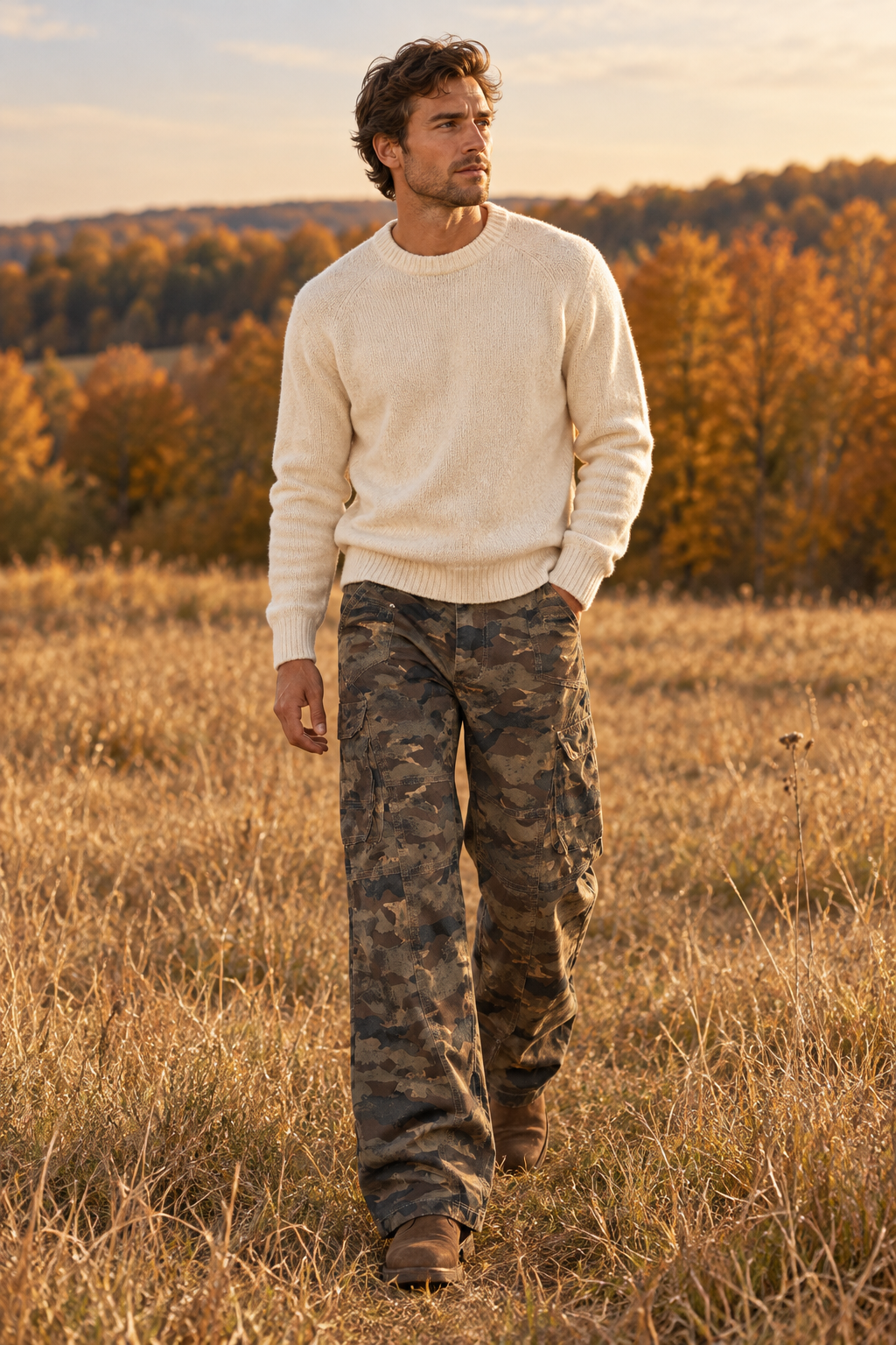 Fashion Work Clothes Camouflage Trousers For Men
