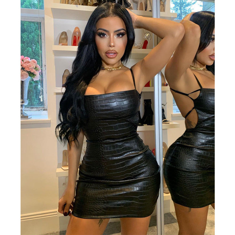 Vestido Corto Bodycon Sin Espalda para Mujer