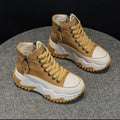 Small niche high top women's shoes thick soled casual versatile sports shoes | Otoño Invierno