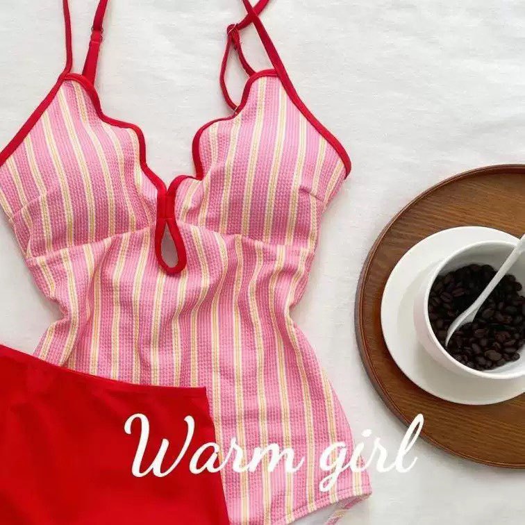 Bañador de Rayas Casual para Mujer