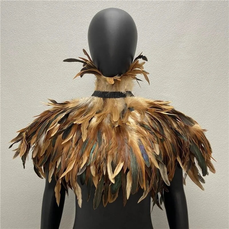 Capa de Plumas para Mujer – Chal de Fiestas