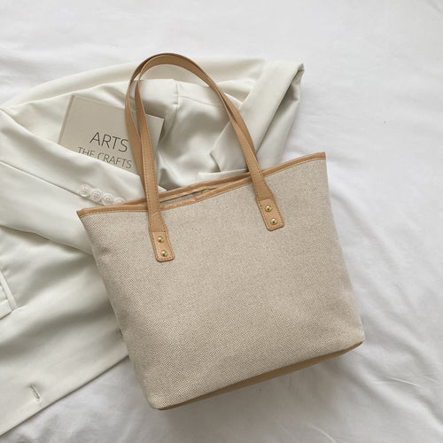 Bolso tote de rafia grande para playa