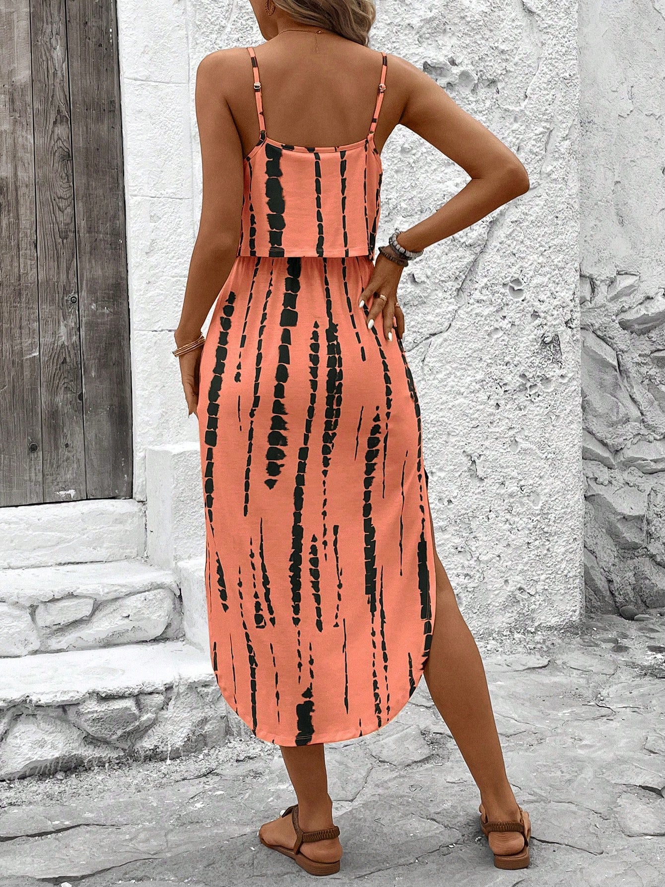 Vestido camisola midi con estampado – Tallas S a 5XL