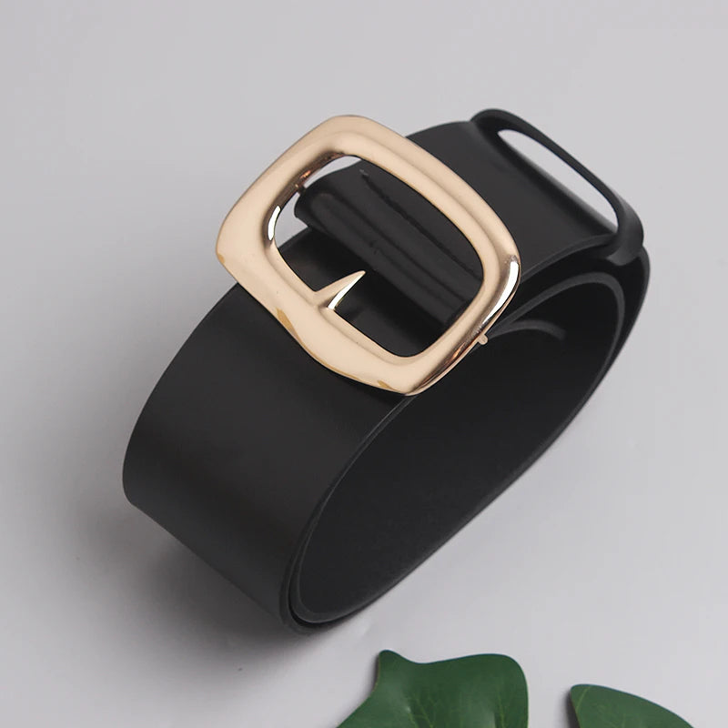 Cinturón Ancho de Cuero Genuino para Mujer – Estilo Corsé