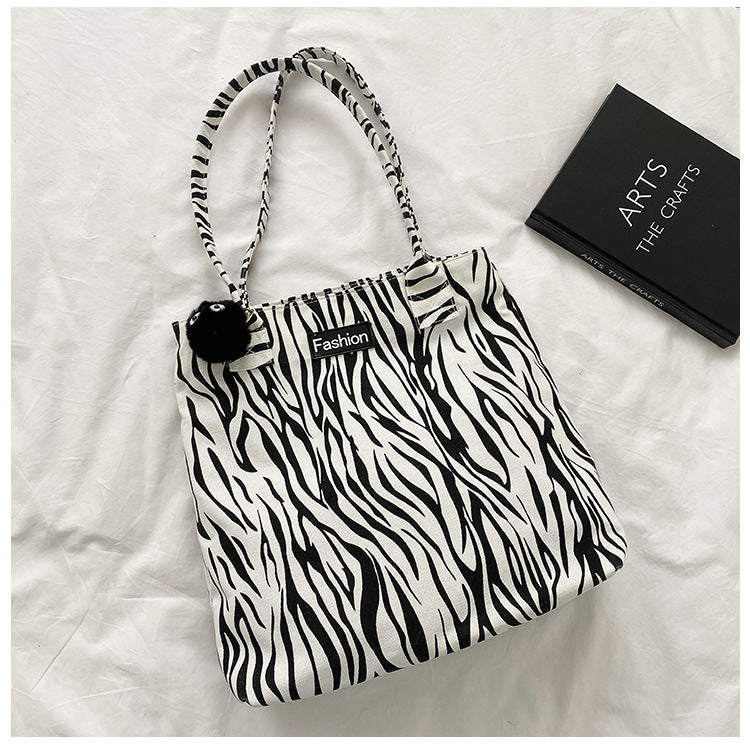 Bolso de lona de hombro gran capacidad casual
