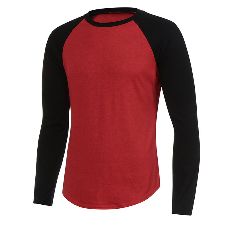 URSPORTTECH Brand Fashion Men's Long Sleeve T-shirt Autumn Winter Casual Vintage Patchwork Top Blouse Cotton Homme tshirt S-4XL