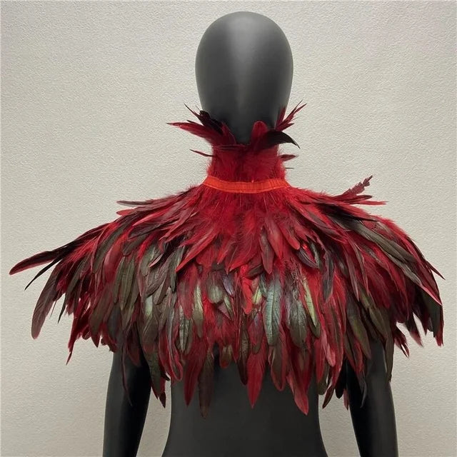 Capa de Plumas para Mujer – Chal de Fiestas
