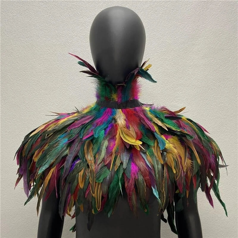 Capa de Plumas para Mujer – Chal de Fiestas