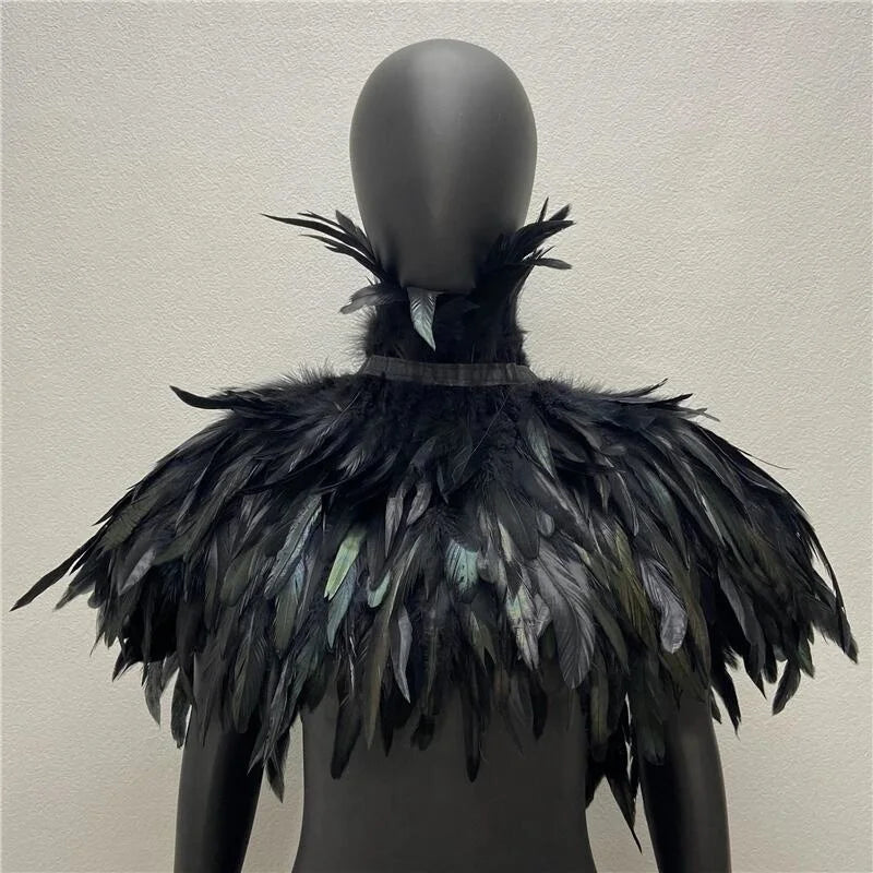 Capa de Plumas para Mujer – Chal de Fiestas