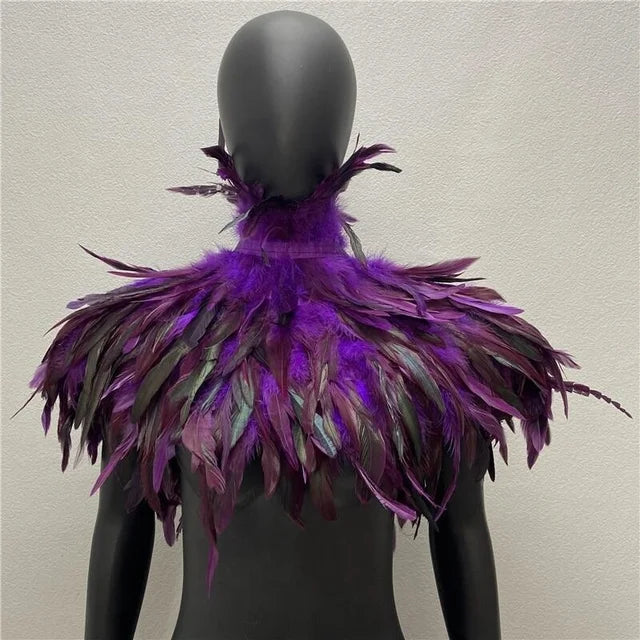 Capa de Plumas para Mujer – Chal de Fiestas