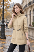 Women's Casual Reversible Short Hooded Jacket