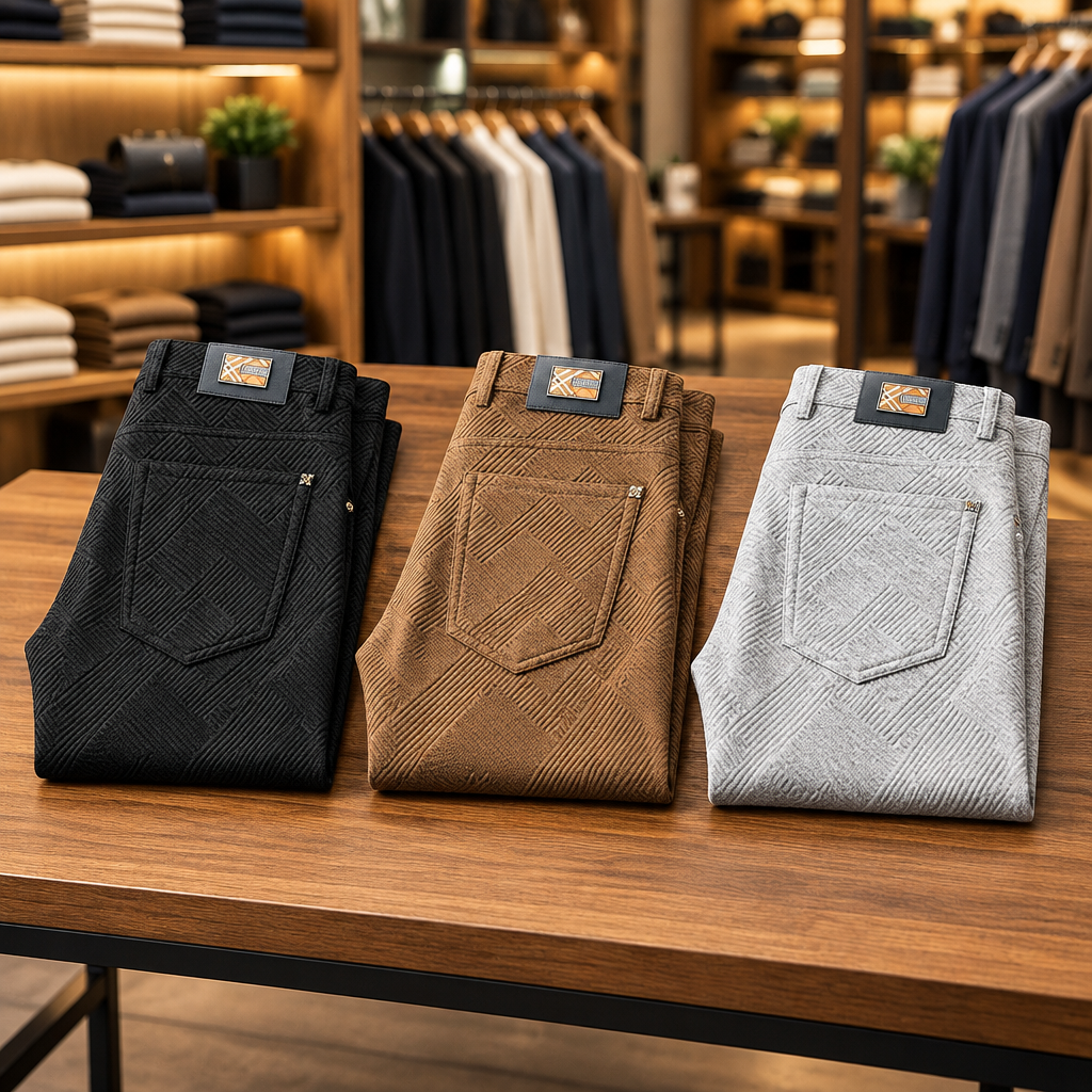 Pantalón recto de hombre de cintura media