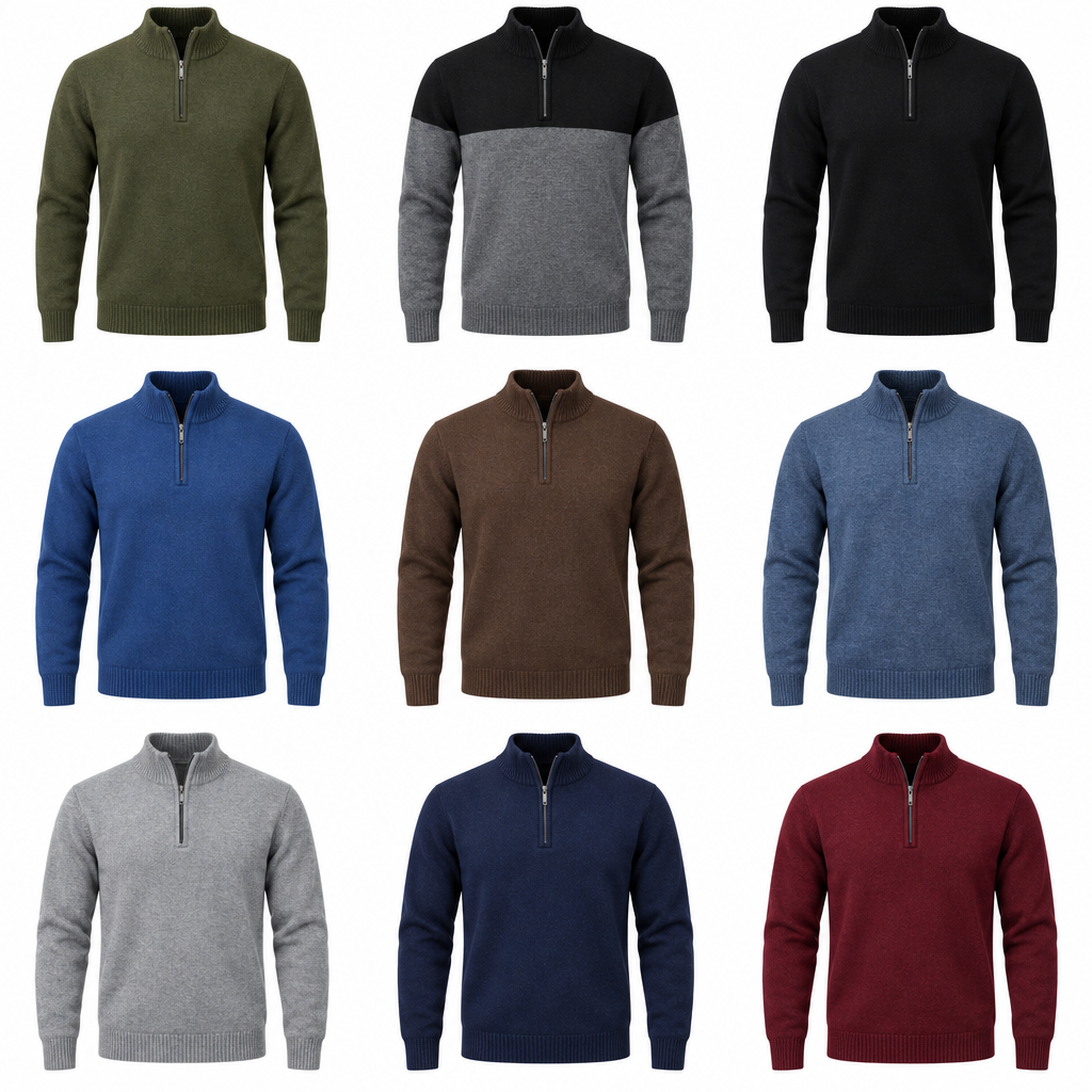 Jersey holgado de hombre de manga larga en varios colores